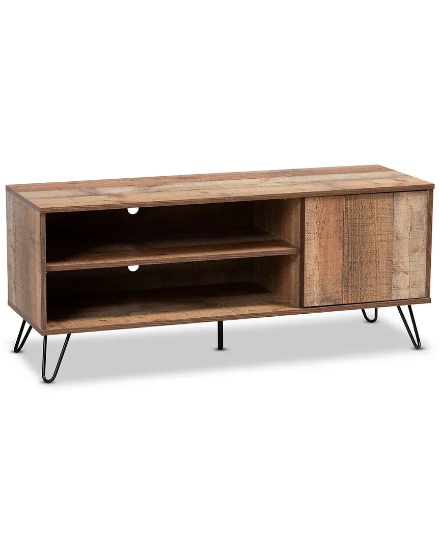 Iver 1-Door TV Stand - Rustic Oak image