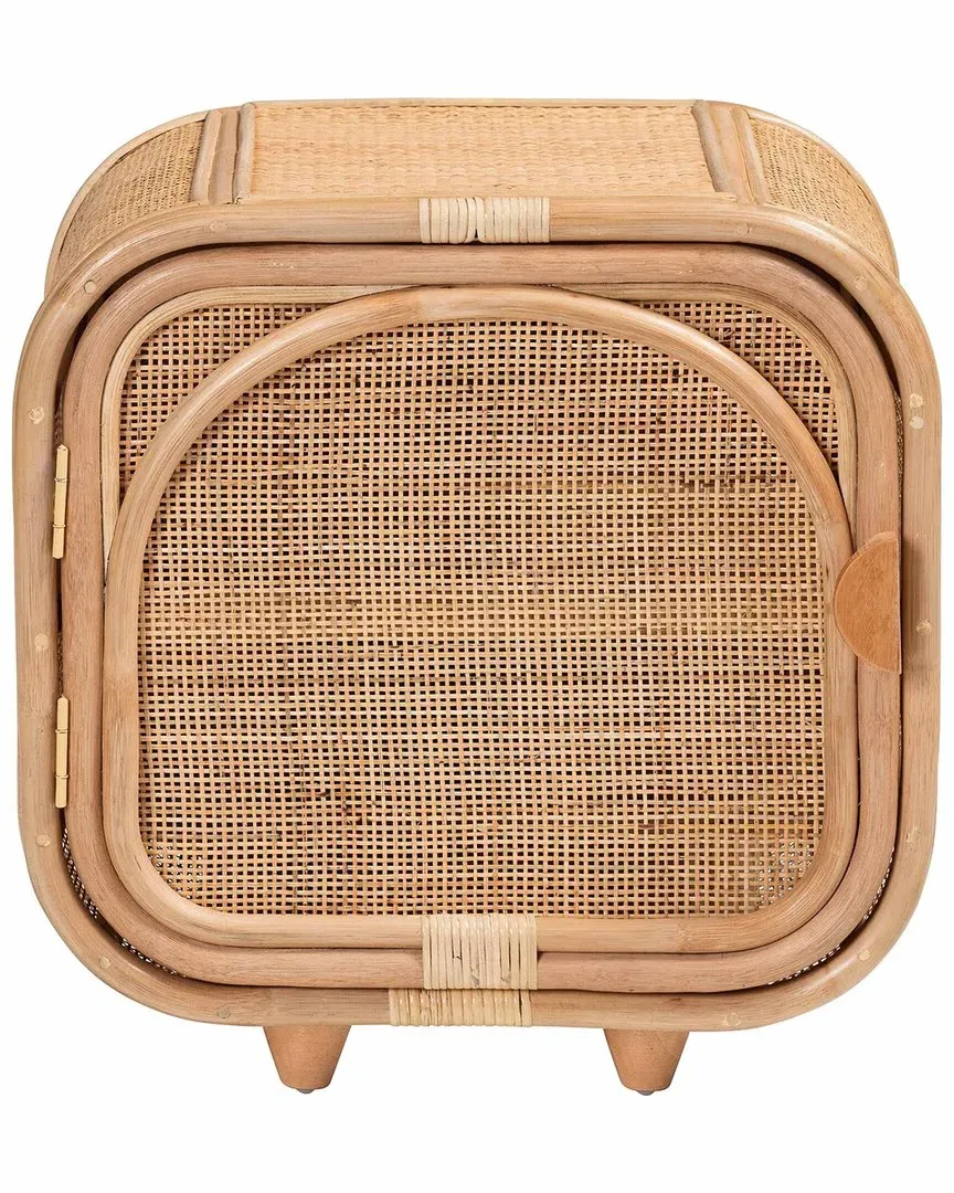 Keita Nightstand - Natural, Rattan