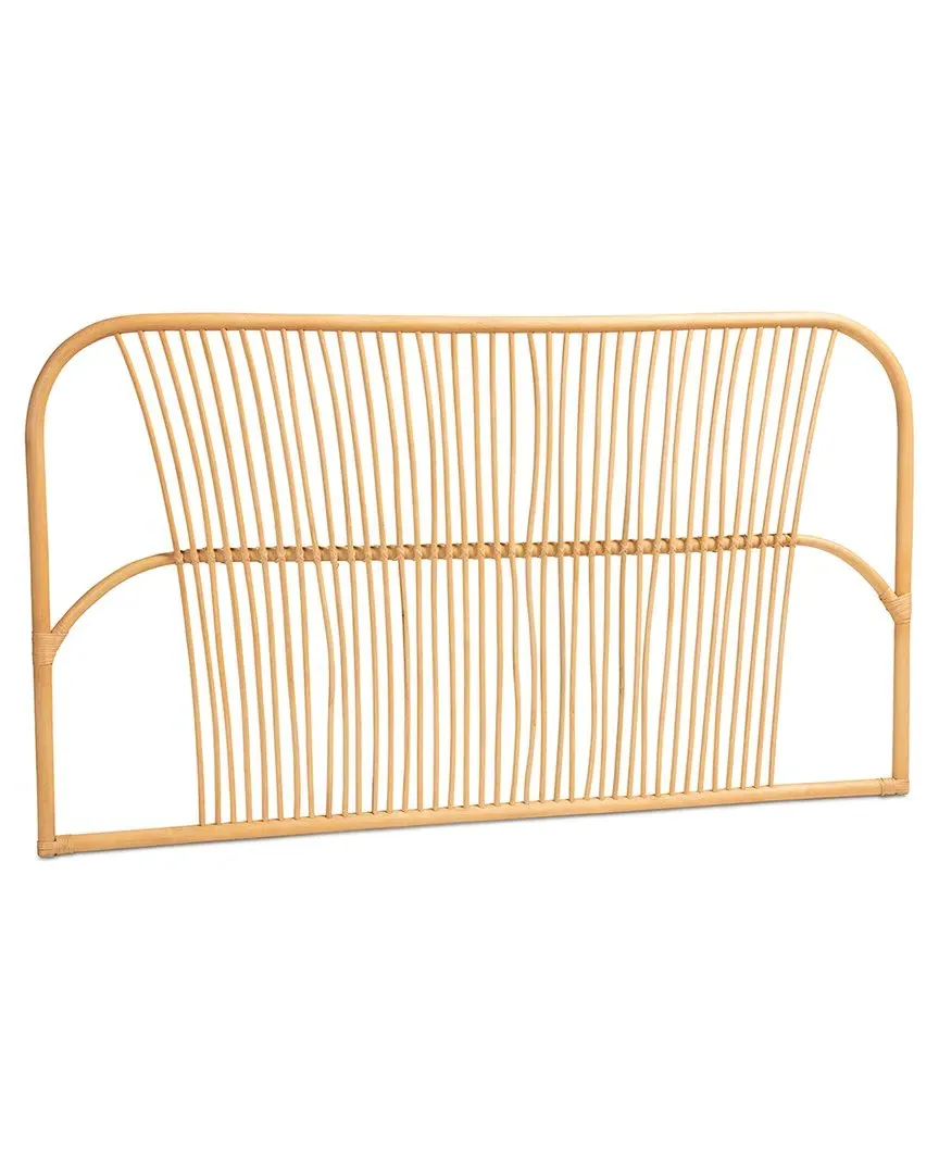 Laina Queen Size Wall-Mount Headboard - Brown, Rattan
