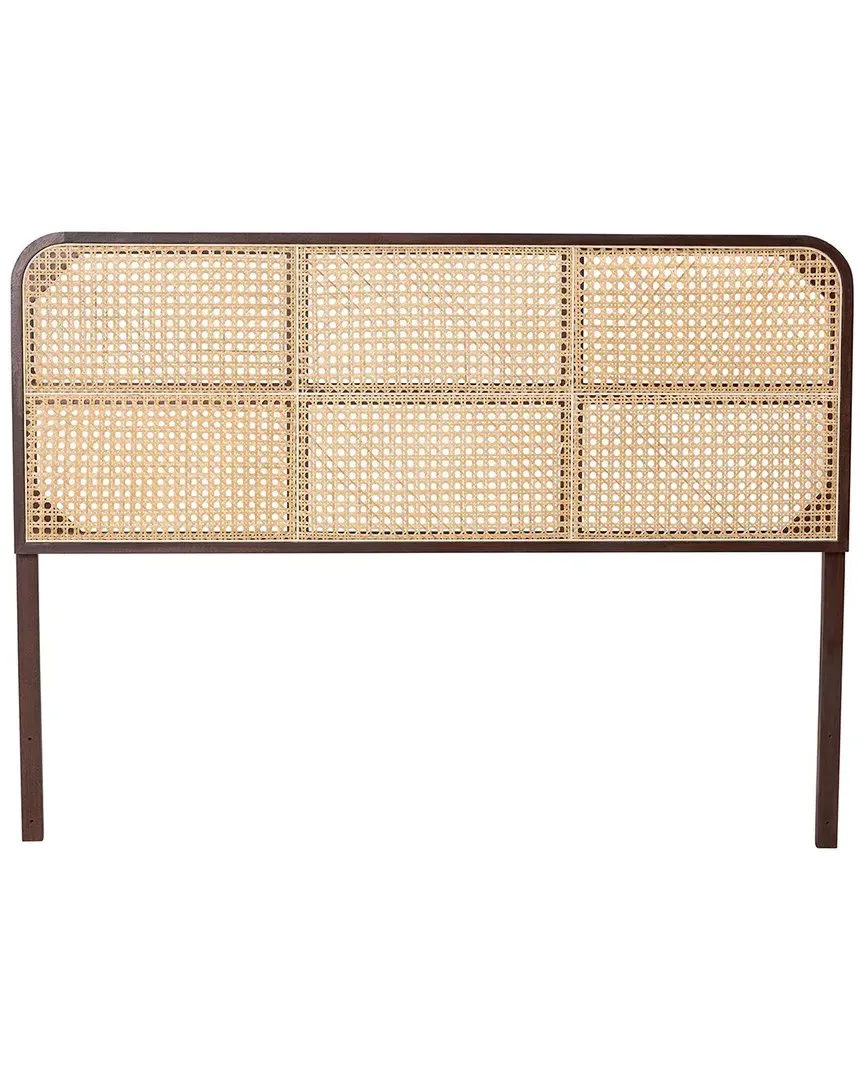 Lainer Queen Size Headboard - Dark Brown, Bayur Wood image