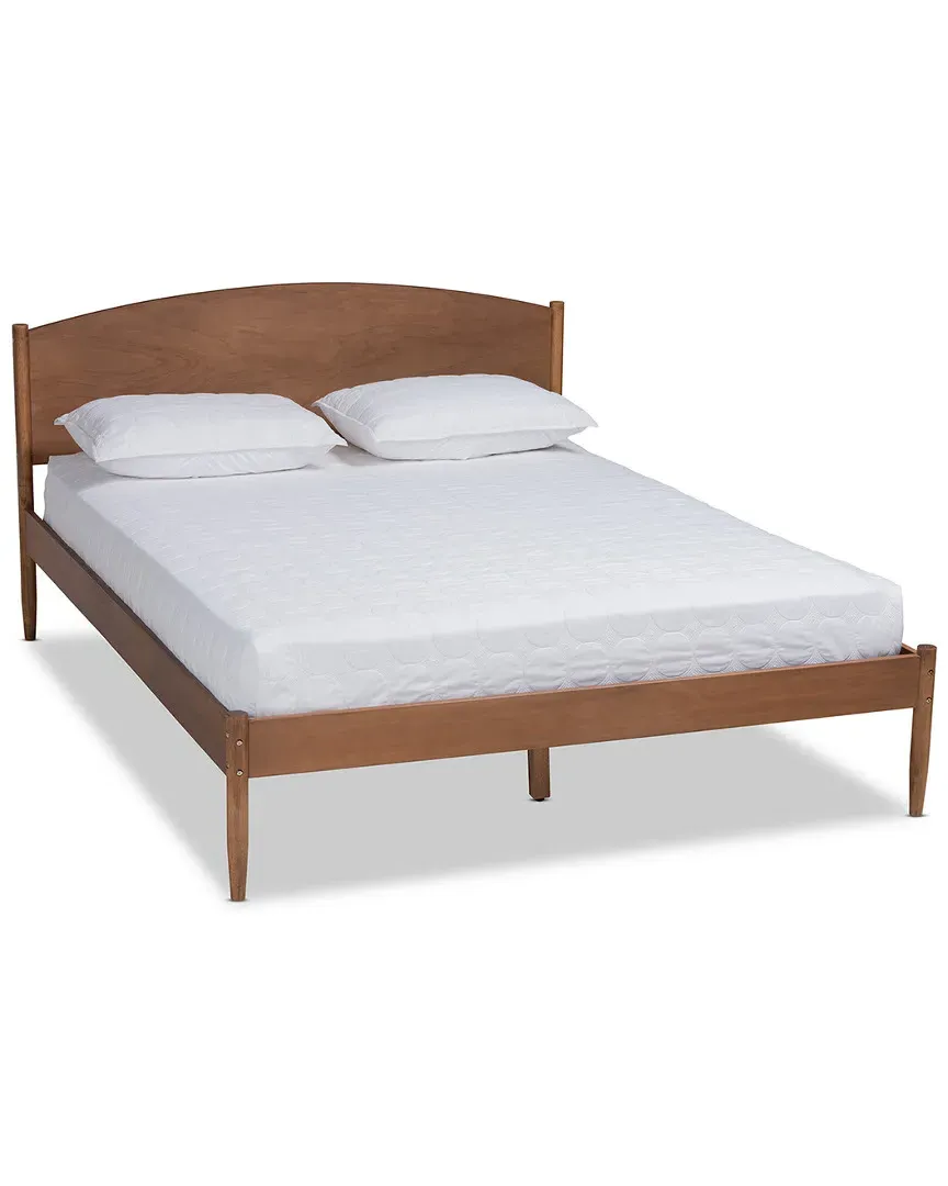 Leanora King Size Platform Bed - Ash Walnut