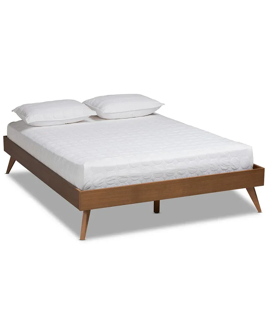 Lissette King Size Platform Bed Frame - Walnut image