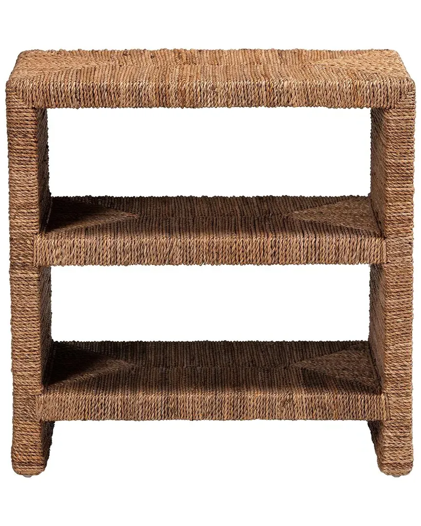Liza Bohemian End Table - Brown, Seagrass image