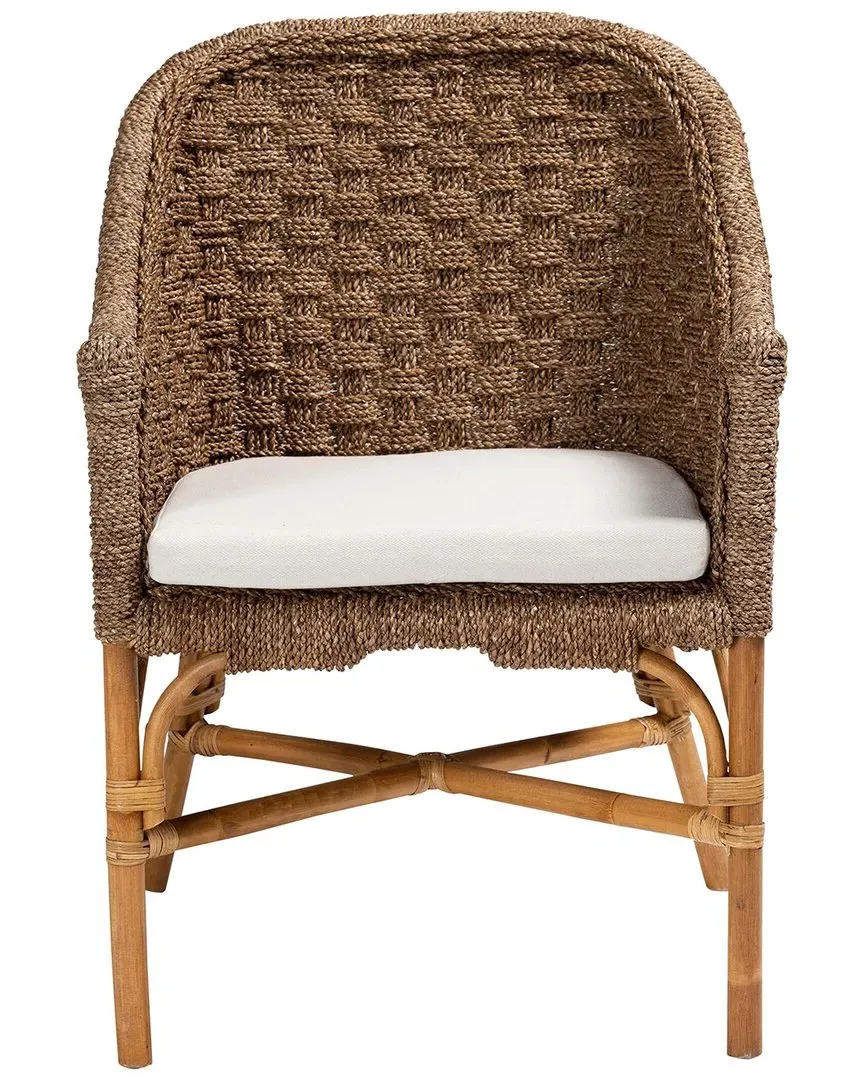 Luis Seagrass & Rattan Arm Chair