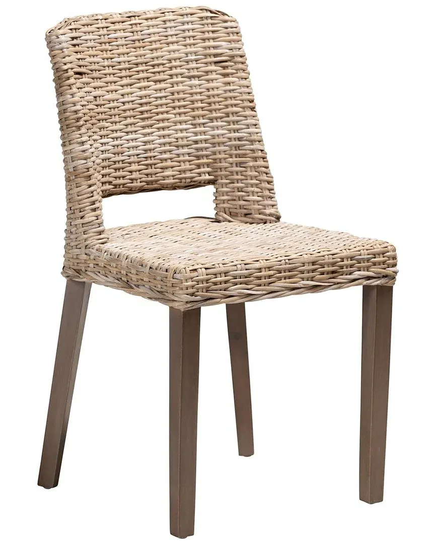 Magy 2-Piece Dining Chair Set - Grey, Rattan image