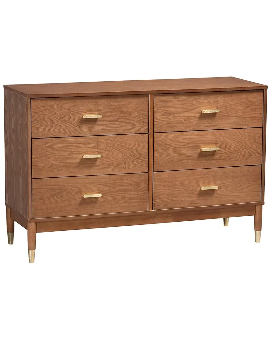 Mandolin 6-Drawer Dresser - Walnut Brown image