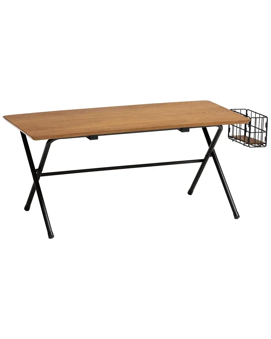 Mariela Low Profile Coffee Table with Basket - Brown image