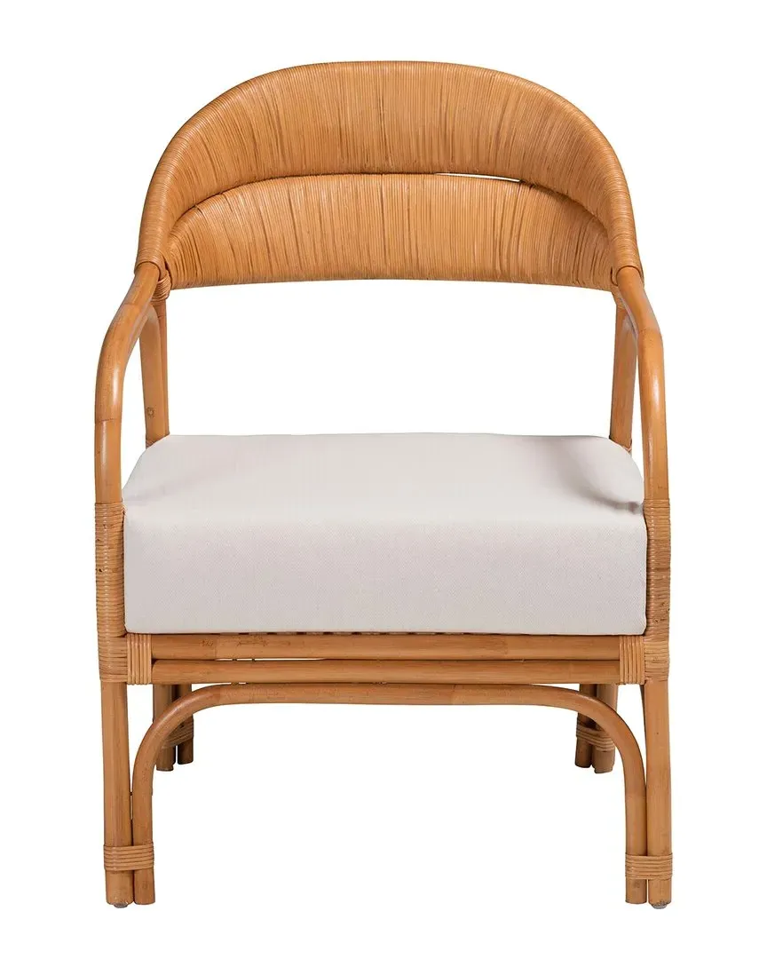 Marisa Rattan Arm Chair - Brown