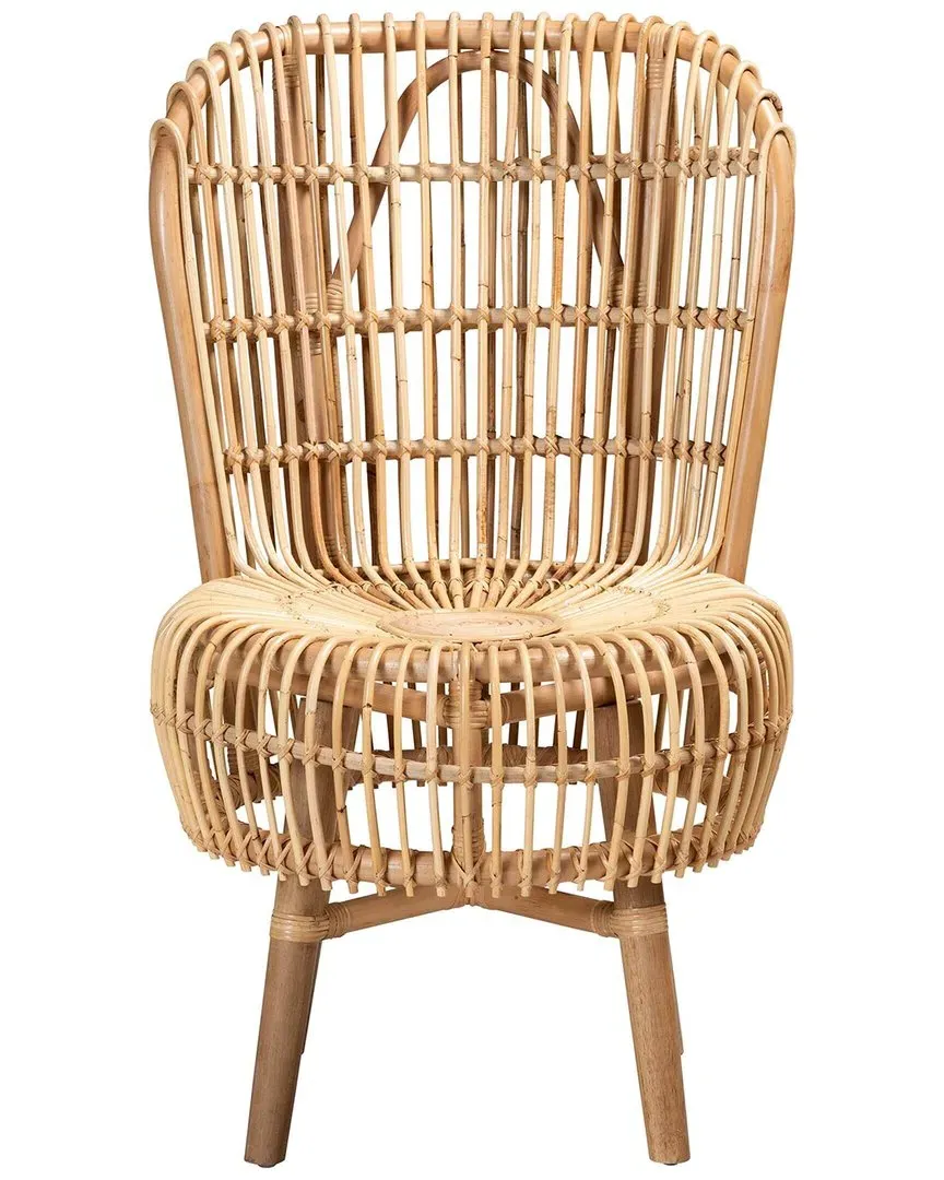 Nagoya Tall Lounge Chair - Natural Brown, Rattan image