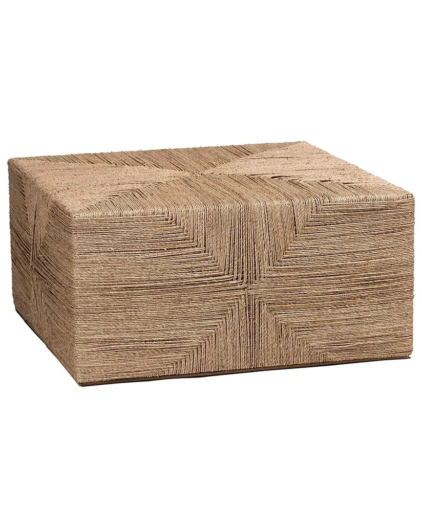 Nakita Japandi Seagrass Coffee Table - Natural Brown
