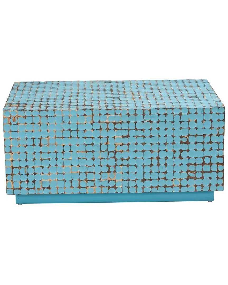 Nitza Rectangular Coffee Table - Blue, Acacia Wood image