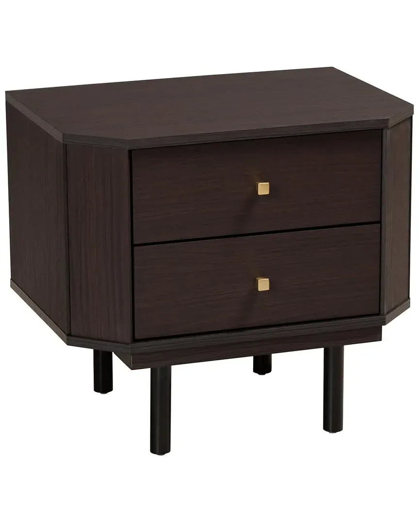 Norwood Two-Tone 2-Drawer End Table - Espresso Brown image