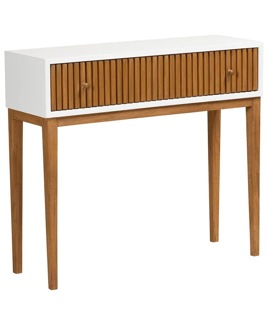 Odile 1-Drawer Console Table - Natural Brown