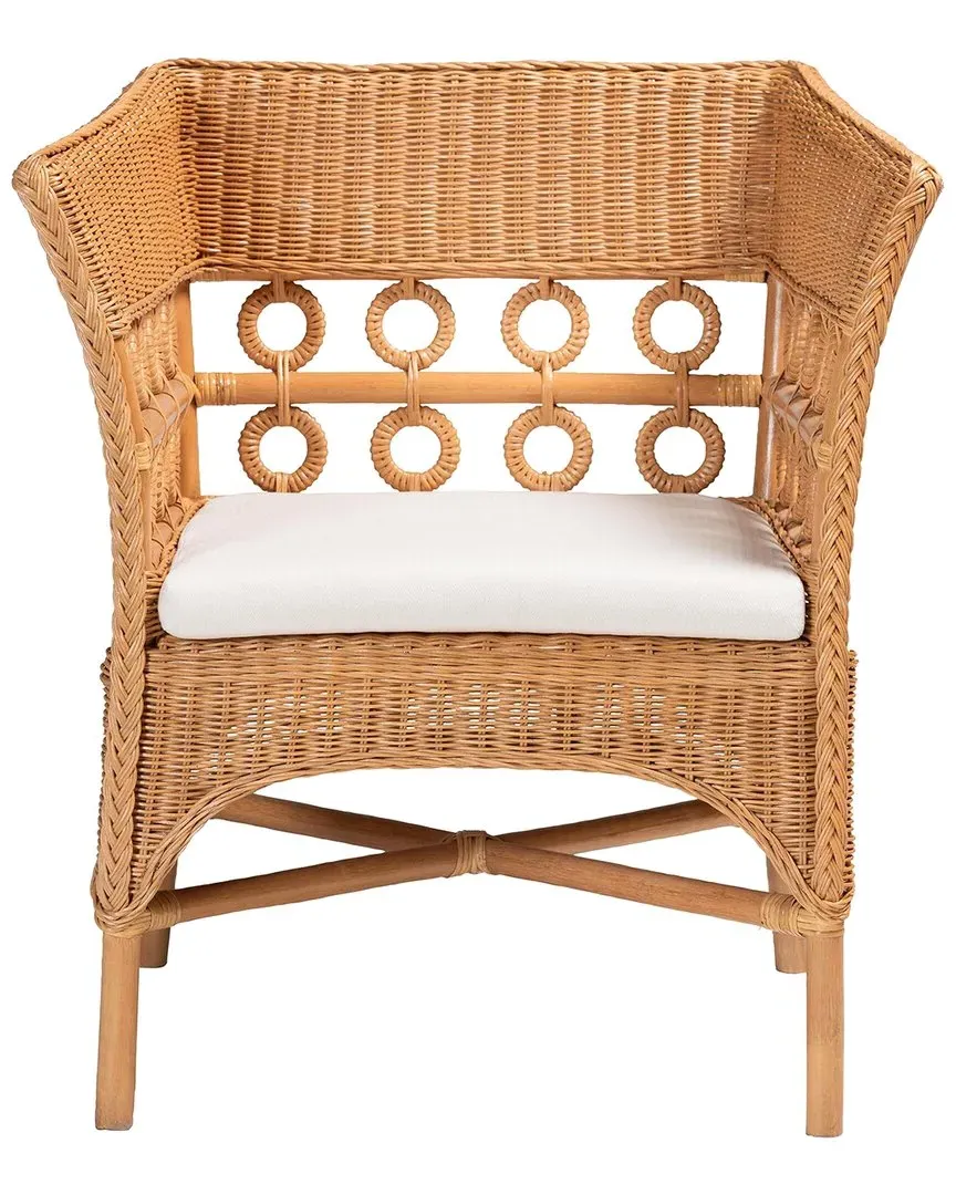 Oxford Rattan Arm Chair - Light Honey