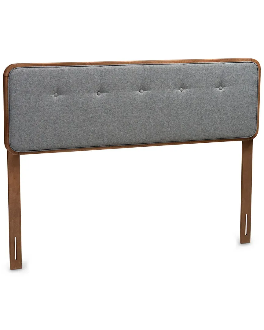 Palina Full Size Headboard - Dark Grey, Walnut image