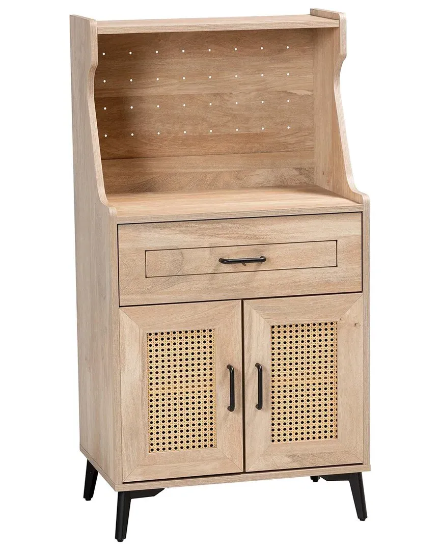 Pavone Kitchen Cabinet with Drawer - Oak Brown, Wood