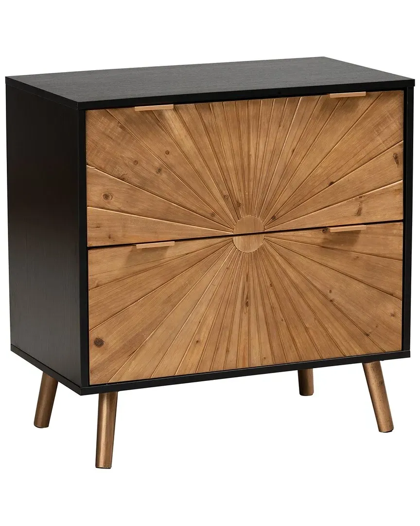 Richardson 2-Drawer Storage Cabinet - Natural Brown image