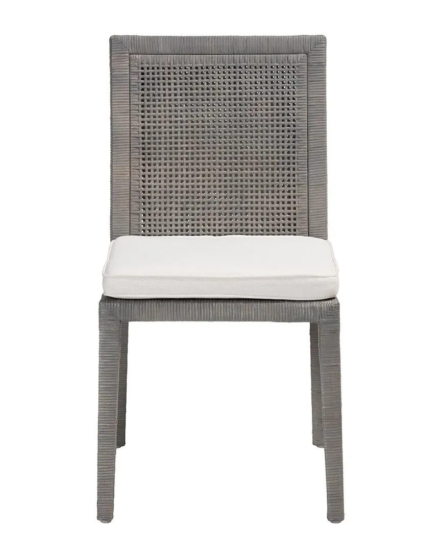 Sofia Rattan Dining Chair with Cushion - Grey image