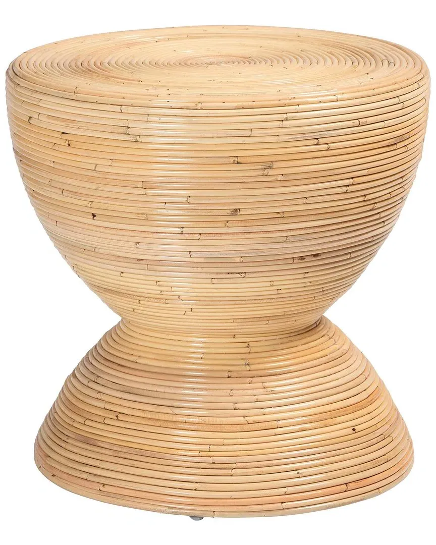 Tokyo Round Side Table - Natural Brown, Rattan image