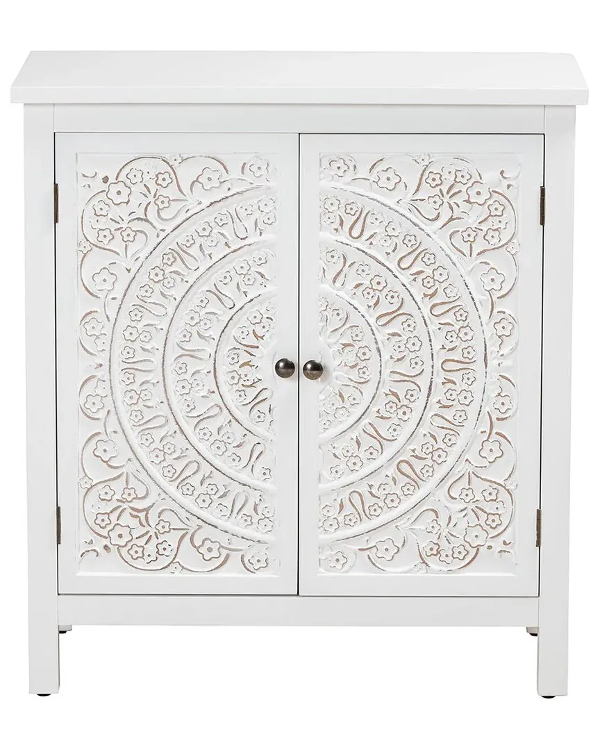 Yelena 2-Door Storage Cabinet - White, Wood