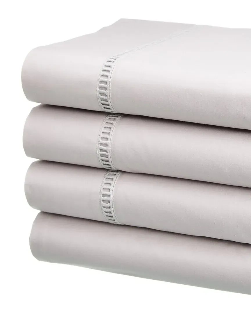 Ladder Lace Sheet Set - Silver, Cotton