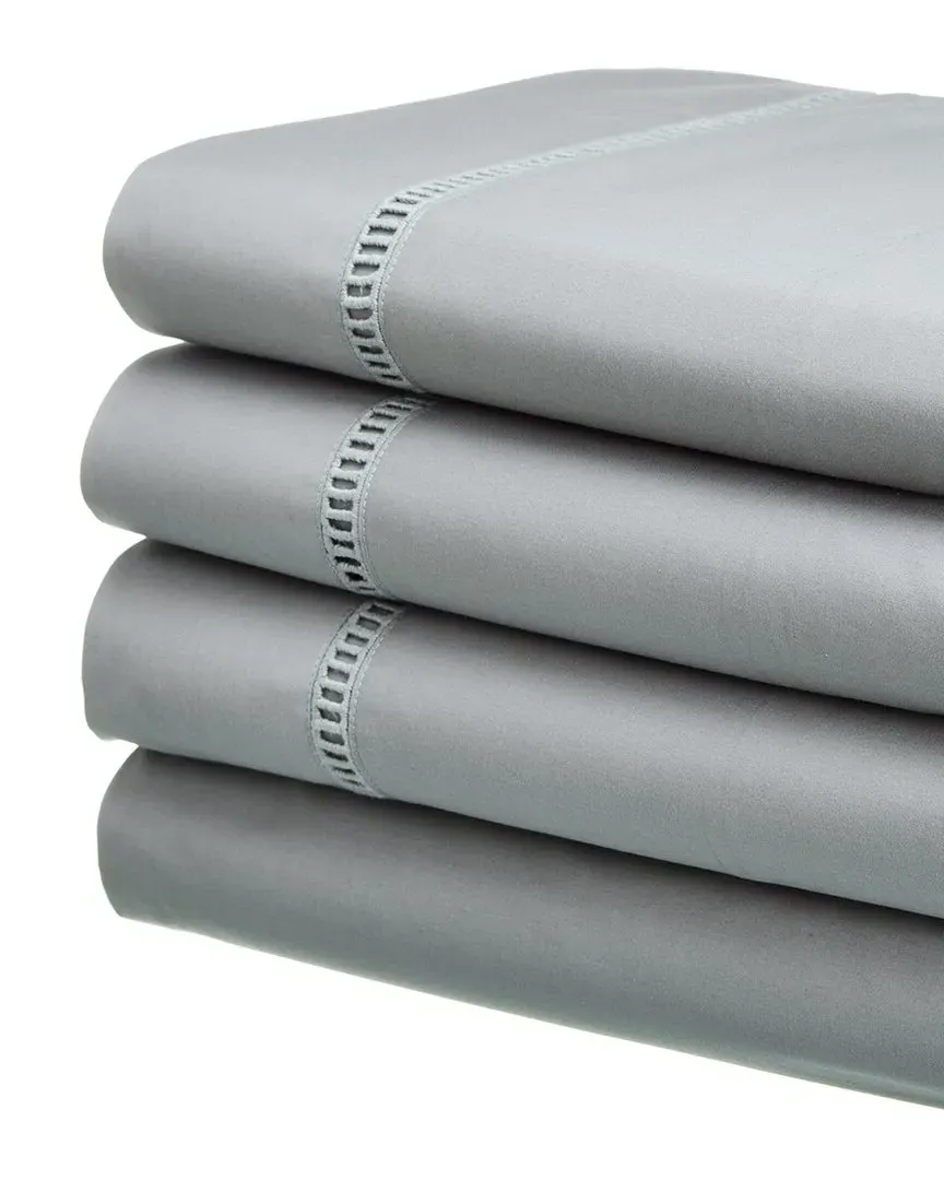 Ladder Lace Sheet Set - Storm Blue, Cotton