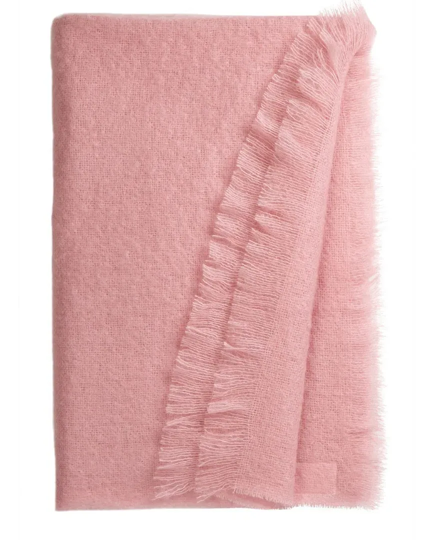 Mohair Throw - Pink