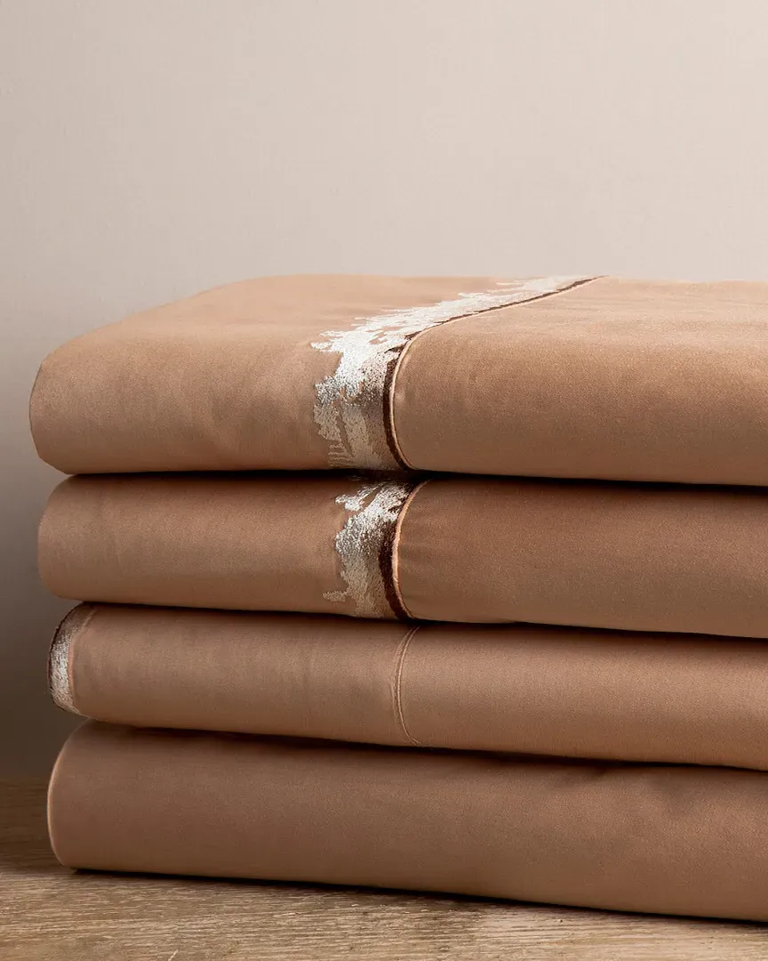 Terracotta Circles Sheet Set - Beige, Cotton image
