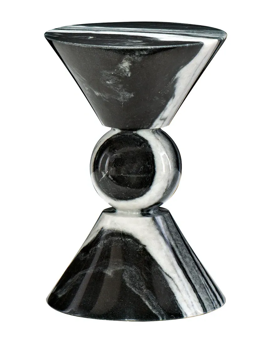 Jax Drink Table - Black, Marble image