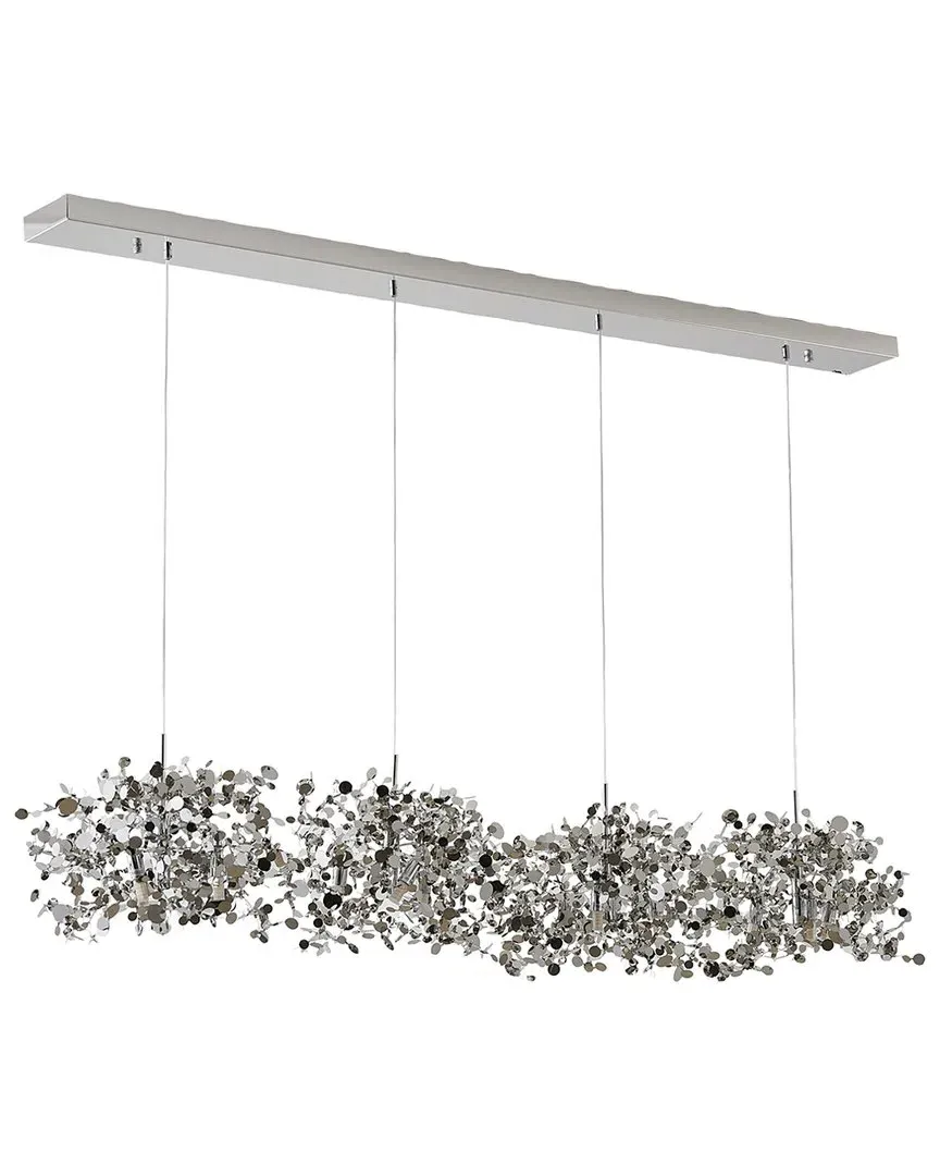 12-Light Island Lighting - Silver, Stainless Steel image