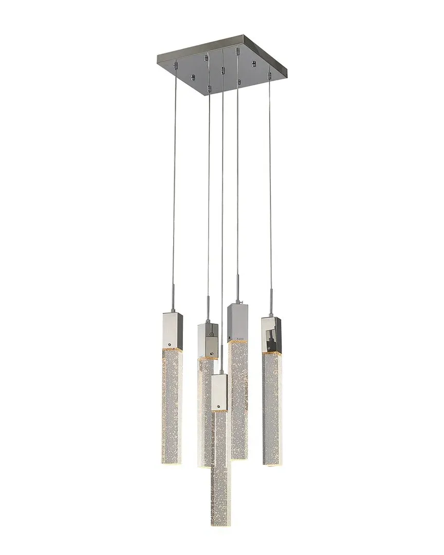 Bubble Crystal Pendant Light - Chrome, Metal