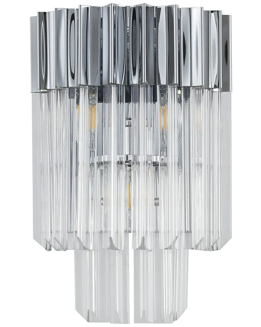 Hanging Crystals Wall Sconce - Chrome image
