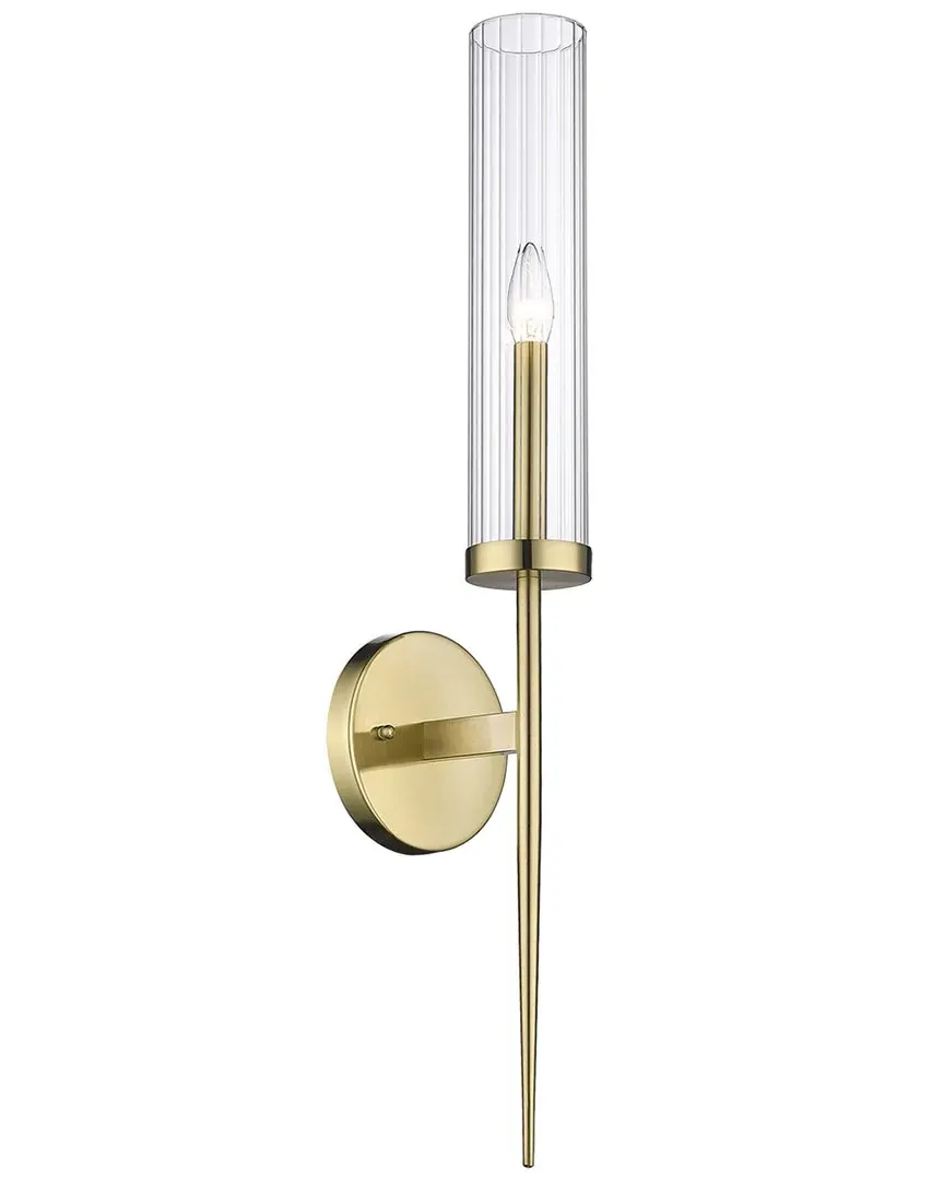 Wall Sconce with Glass Shade - Gold, Metal image