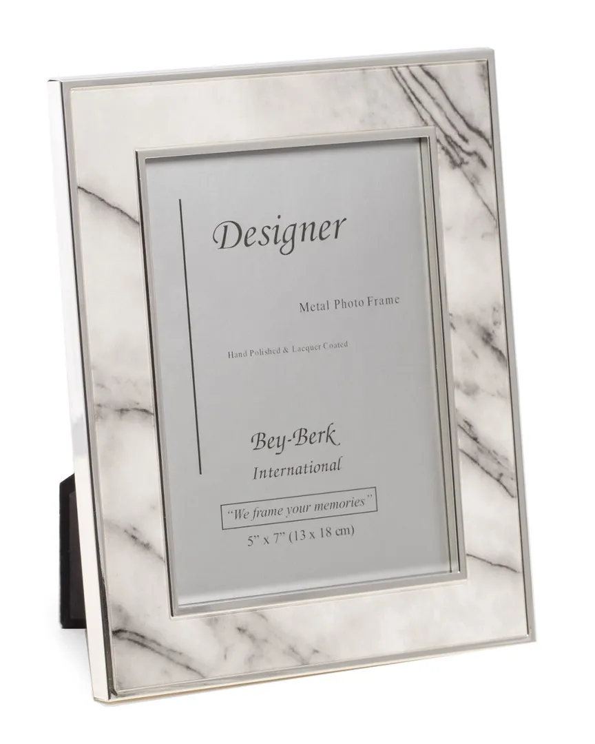 5x7in Picture Frame with Easel Back - Marble