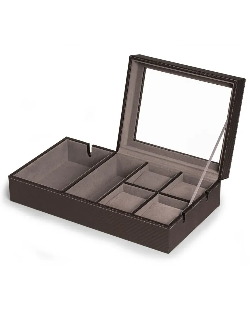 Devin Watch & Tech Valet - Wood