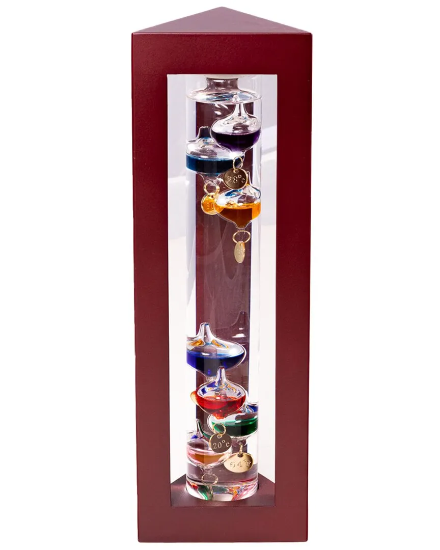 Galileo Thermometer - Brown, Wood image