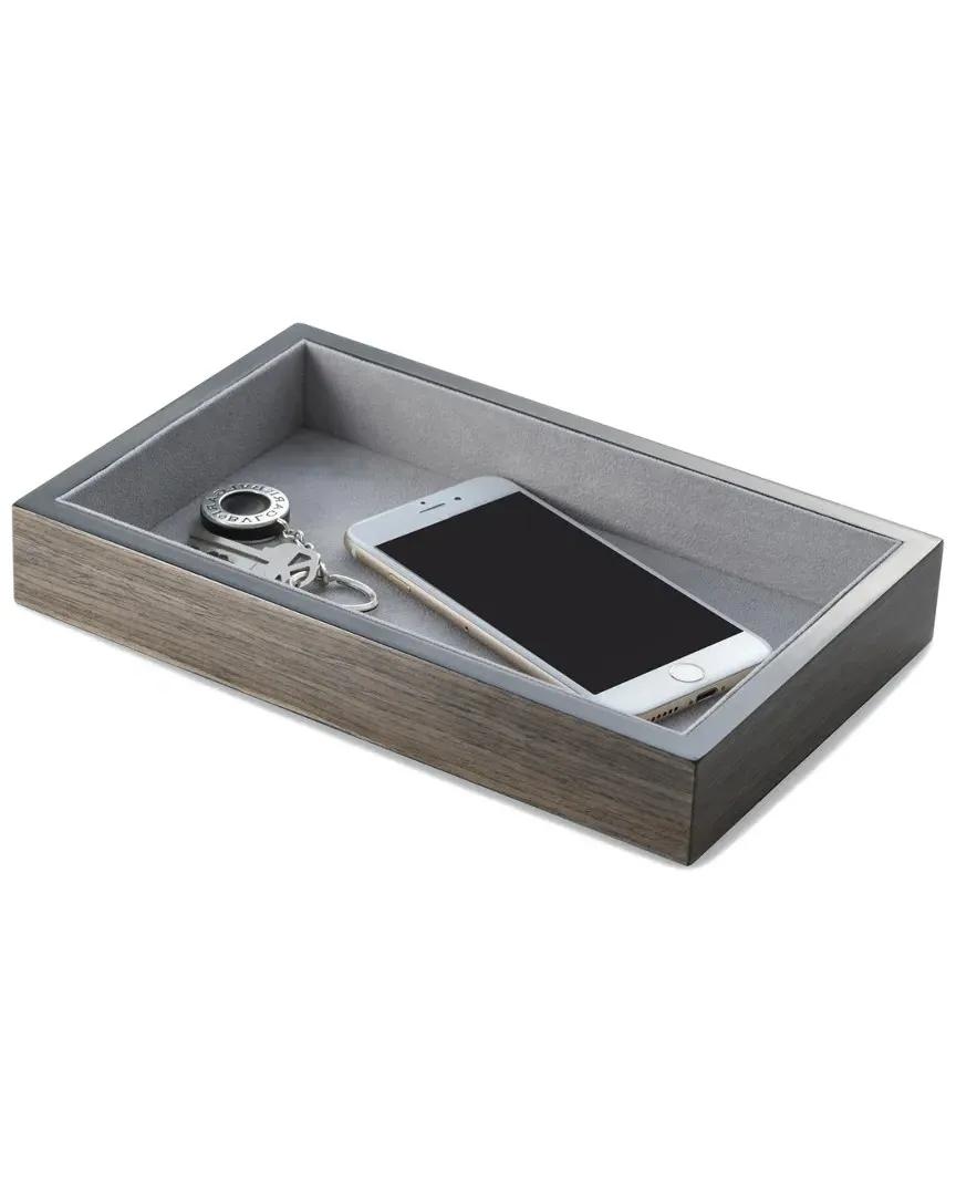 Open Face Valet Tray - Grey, Ash Wood image