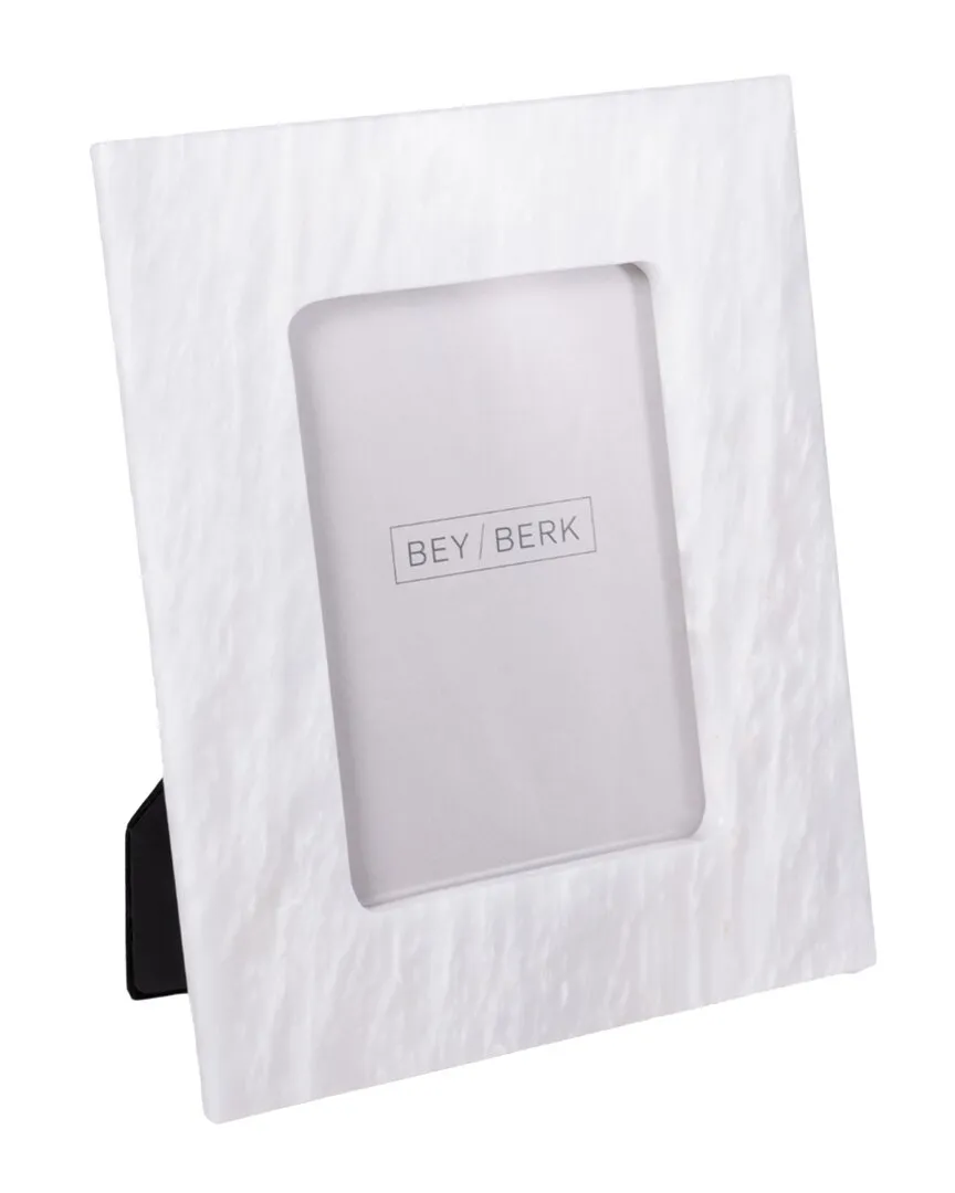 Talin 4x6 Picture Frame - White, Marble image