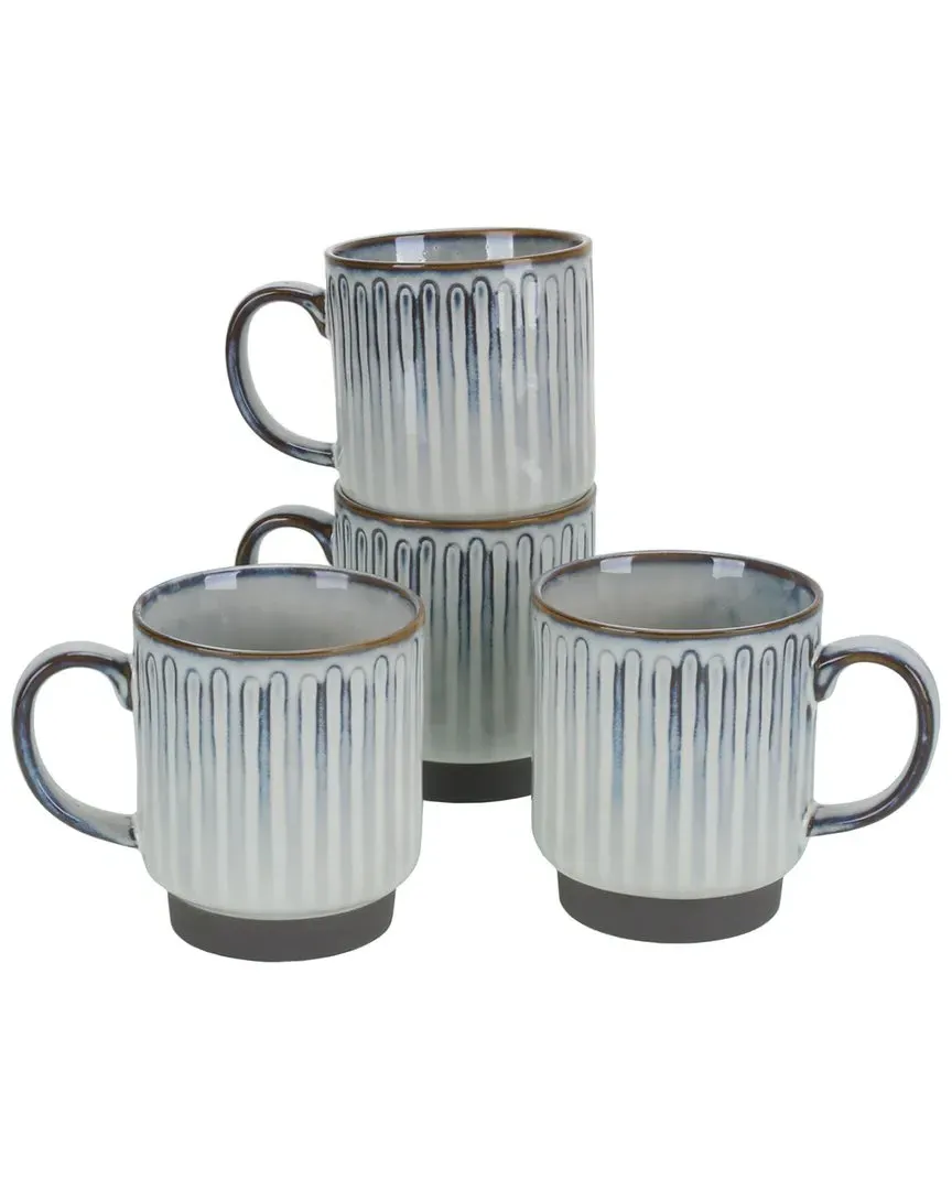 Colonnade Set of 4 Mugs - Cream, Stoneware image