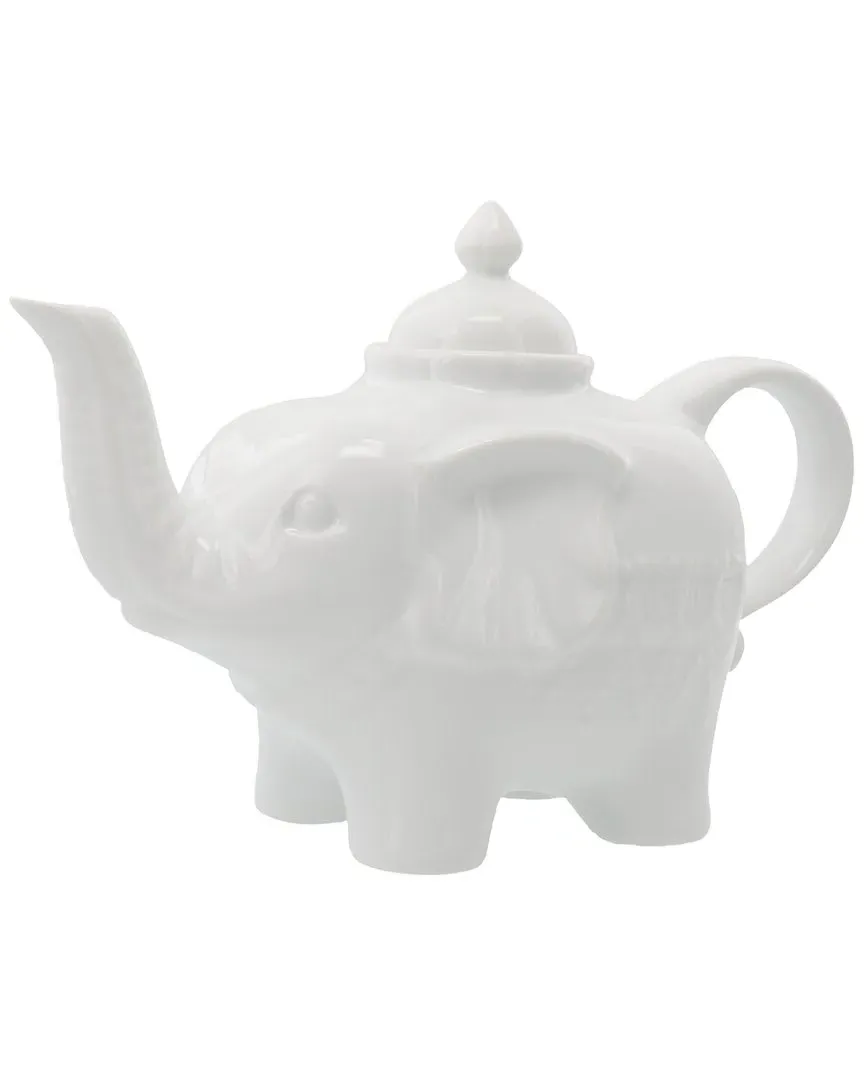 Elephant Teapot - White, Porcelain image