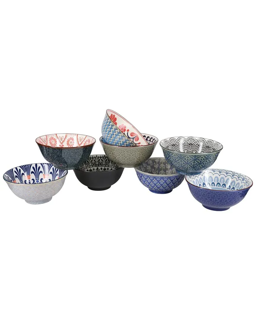 Jackson & Cody 8pc Bowl Set - Multi, Stoneware