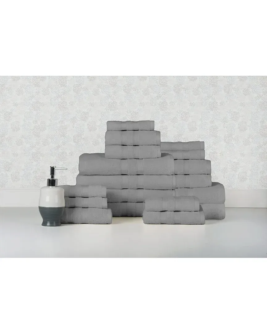18pc Egyptian Cotton Towel Set - Grey