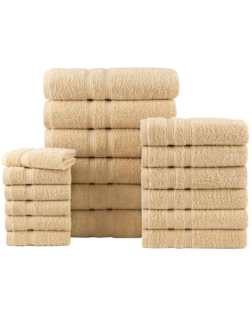 18pc Zero Twist Towel Set - Linen, Egyptian Cotton