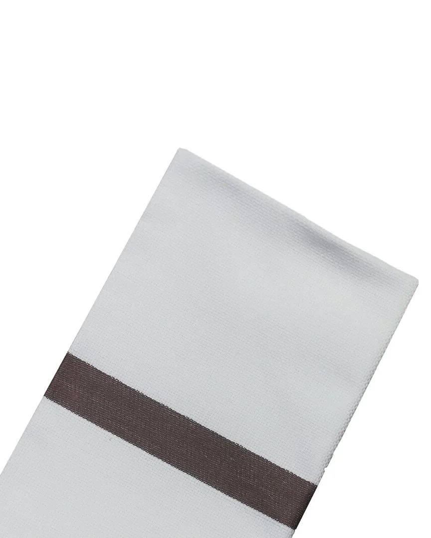 Bistro Set of 4 Natte Napkins - White, Cotton