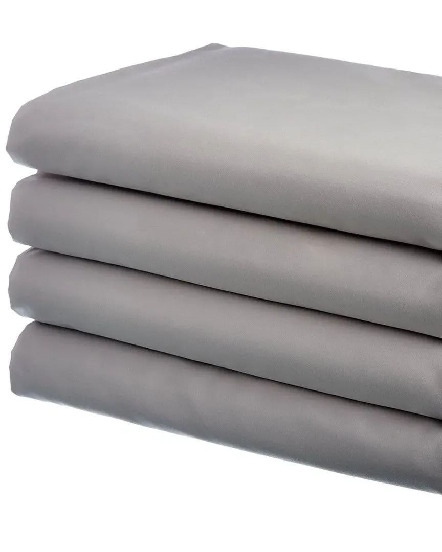 Sunrise Collection 420 Thread Count Cotton Sateen Sheet Set - White image