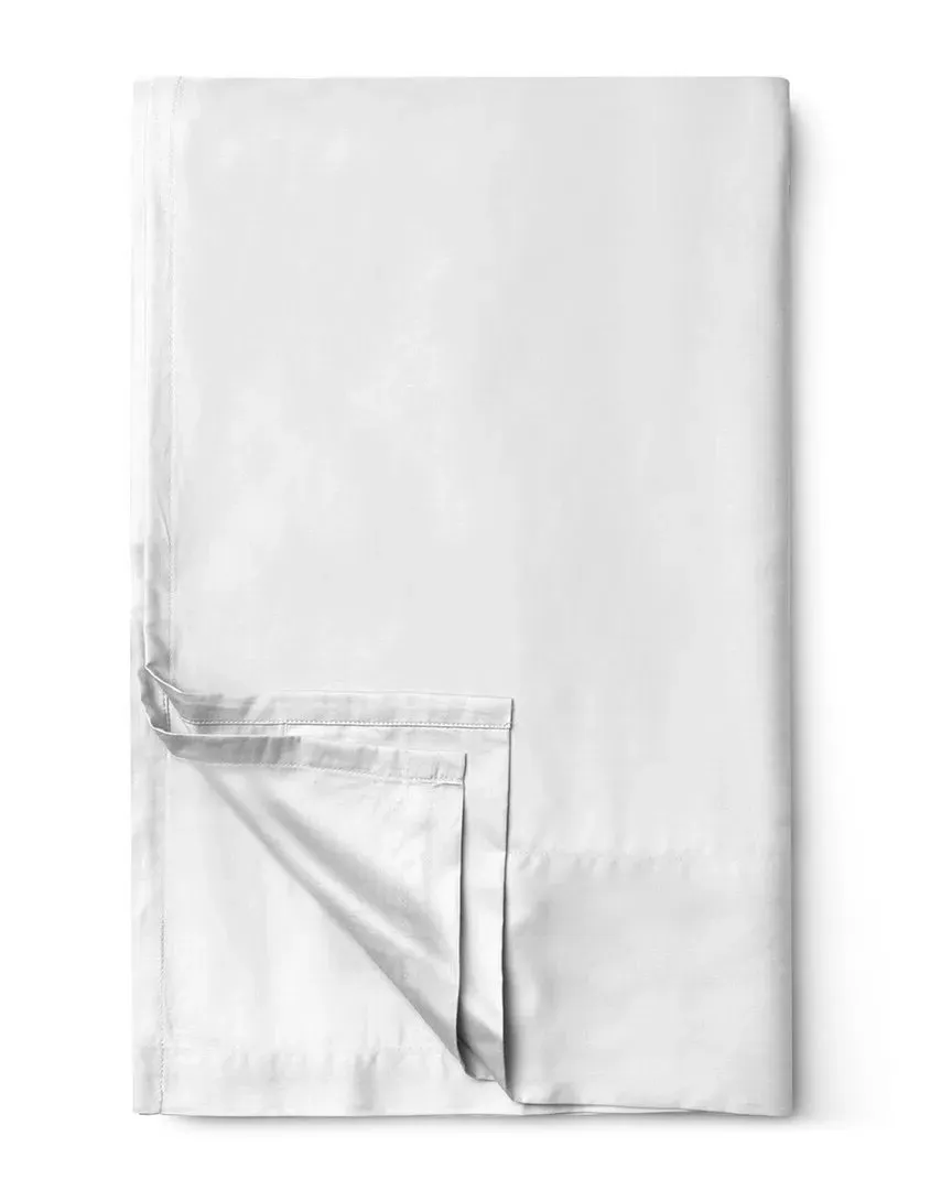 Sunrise Sateen Flat Sheet - White, Cotton image