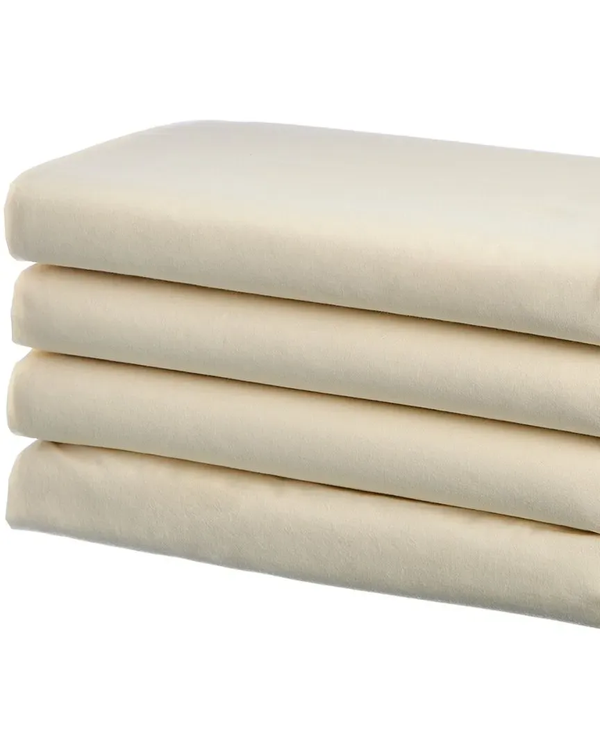Sunset Collection 200TC Brushed Cotton Percale Sheet Set - Ivory