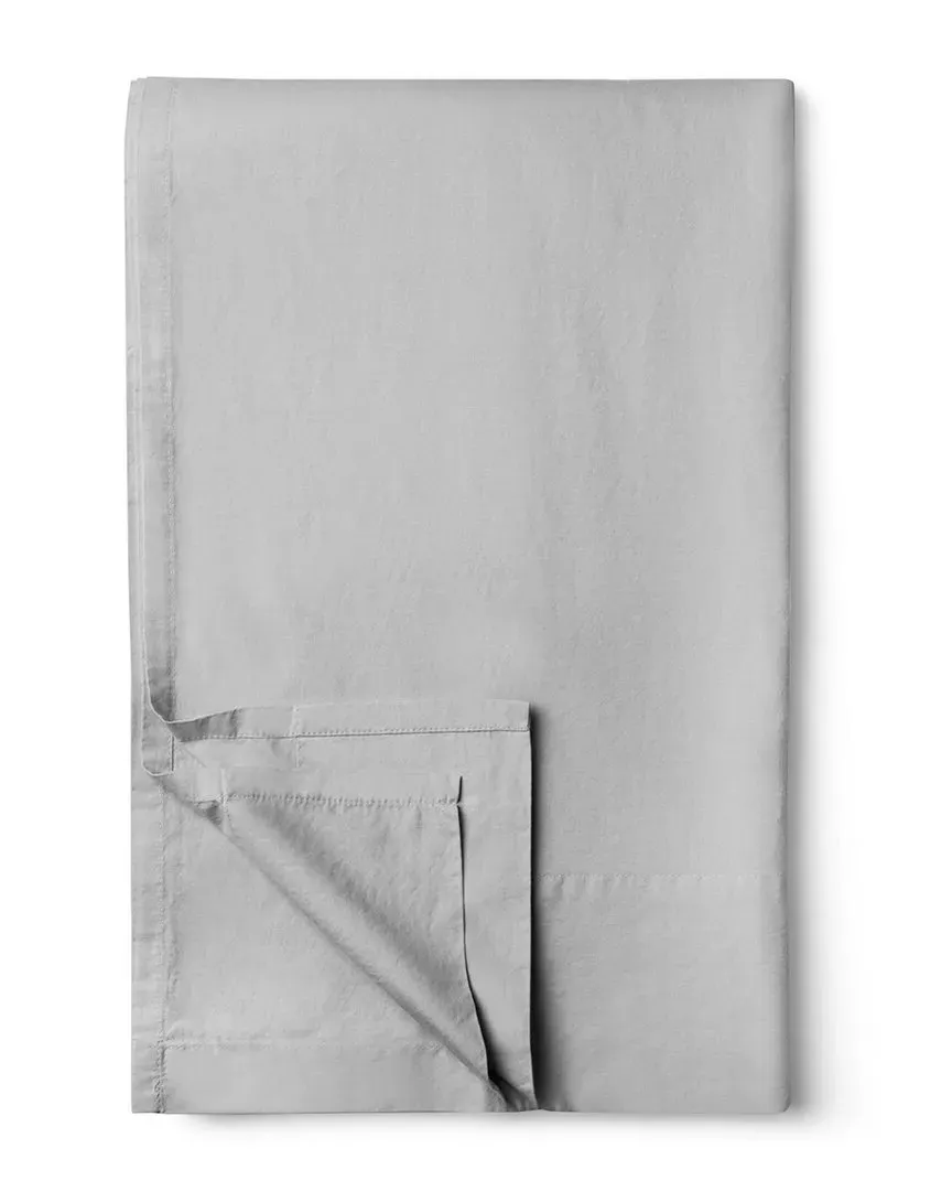 Sunset King Brushed Cotton Percale Flat Sheet - Grey