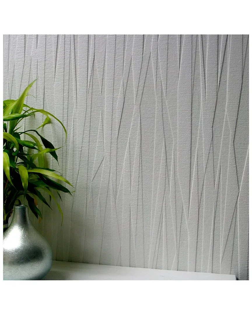 Folded Paper Paintable Textured Wallpaper - Multi, Vinyl image