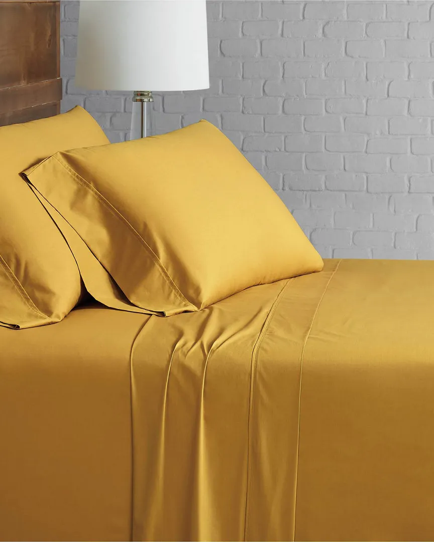 Cotton Percale Sheet Set - Mustard image